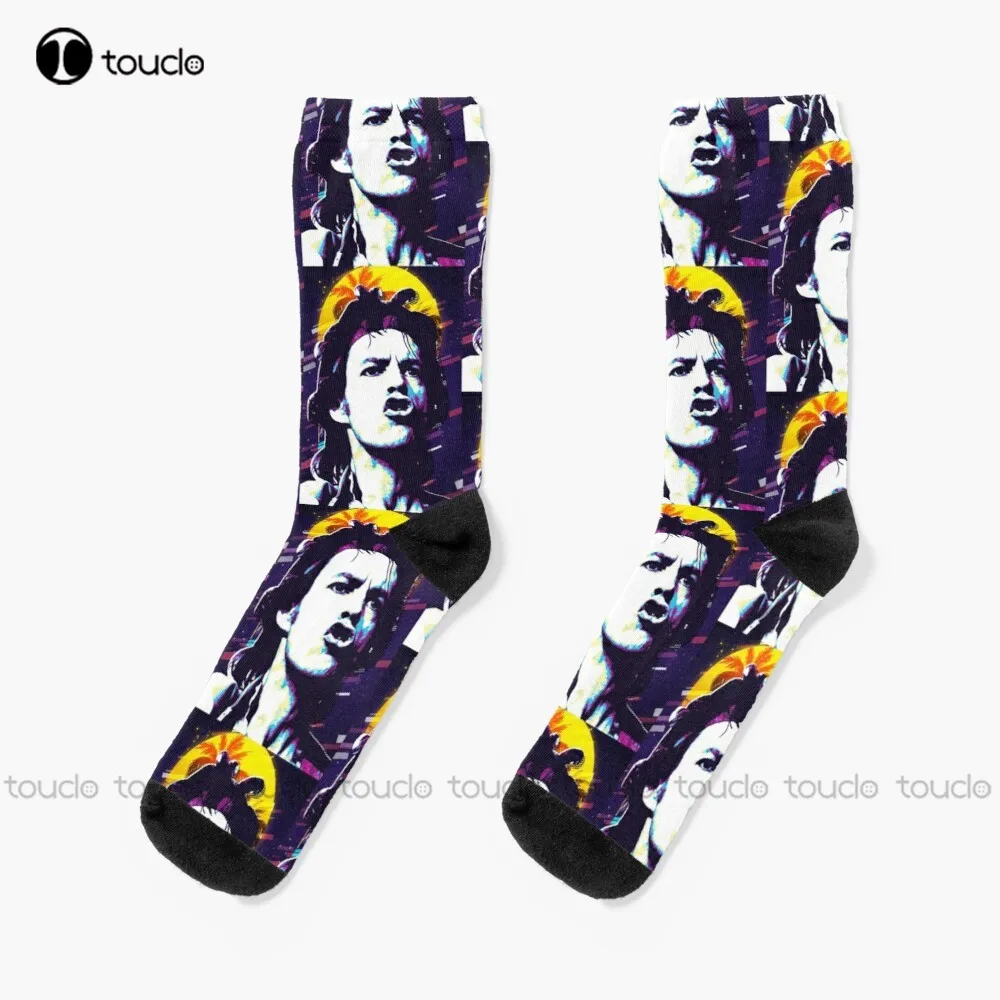 

Mick Jagger Socks Pink Socks Personalized Custom Unisex Adult Teen Youth Socks 360° Digital Print Halloween Christmas Gift