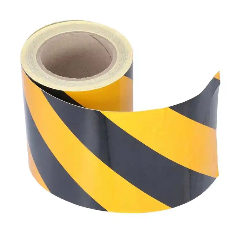 

Безопасная предупреждающая лента, надежная Водонепроницаемая светоотражающая лента из ПЭТ для заводских тротуаров для дверей