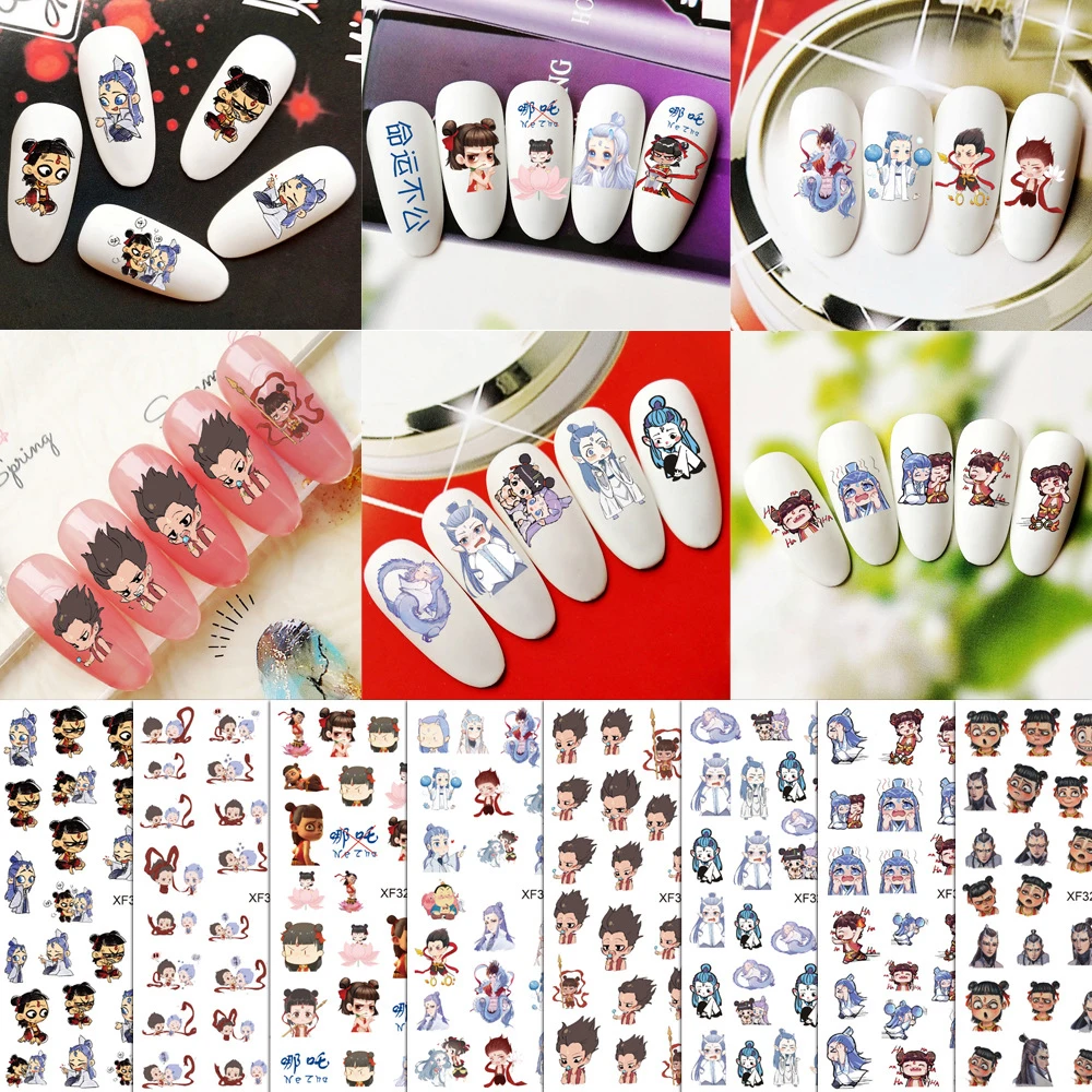 Наклейка для ногтей анимация фильмы где наклейки мультяшный дизайн Водные