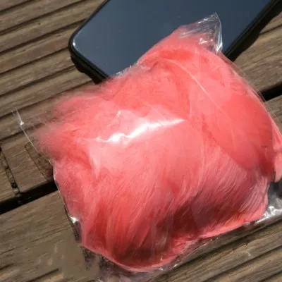 Watermelon red 100 шт 8-12 см Средний плавающий гусиное перо натуральный Красочный перо для свадебной вечеринки одежда украшения для самодельного изготовления перьев - Цвет: Watermelon red