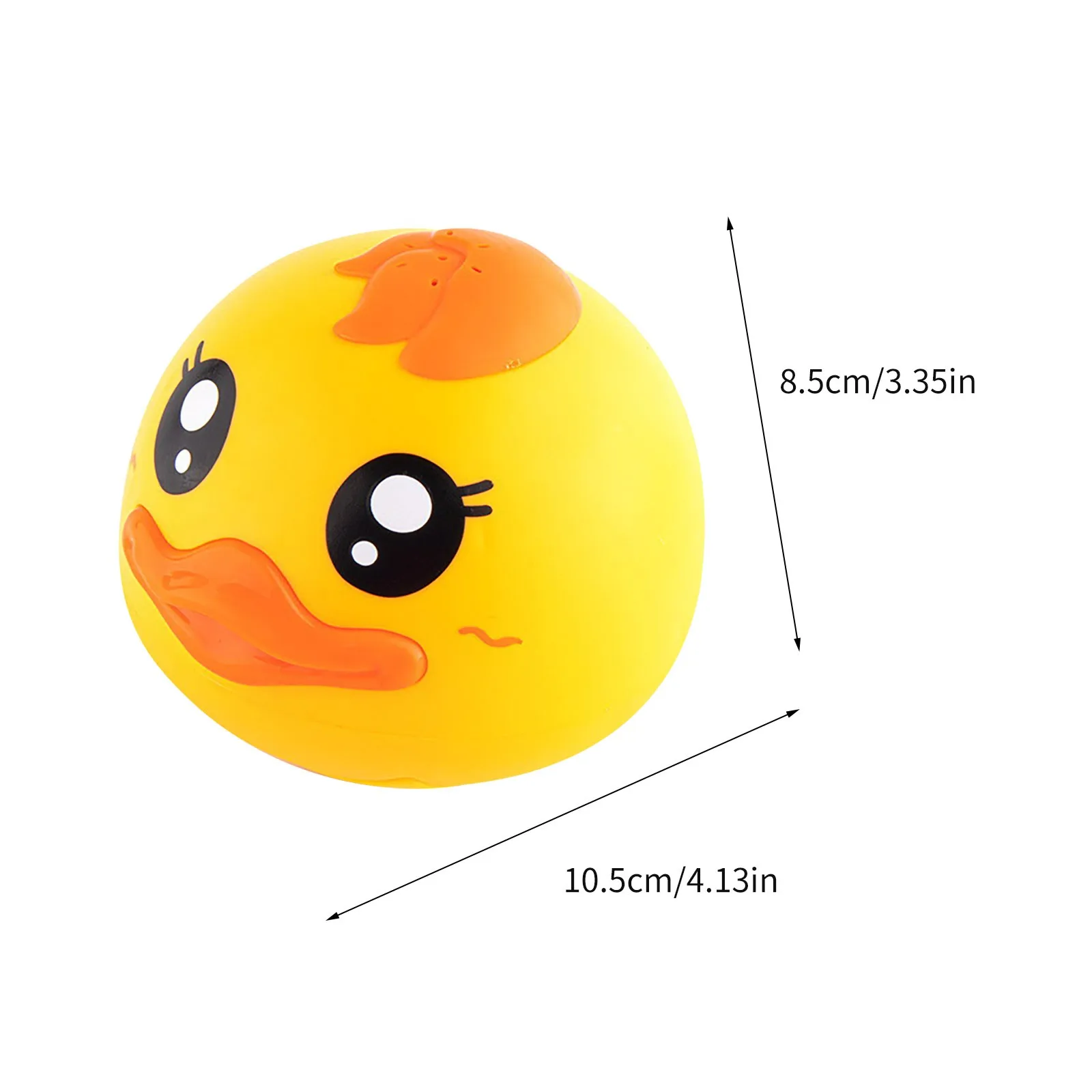 

Water Spray Toy Electric Colorful Light Yellow Smiling Face Bathroom Bath Toy