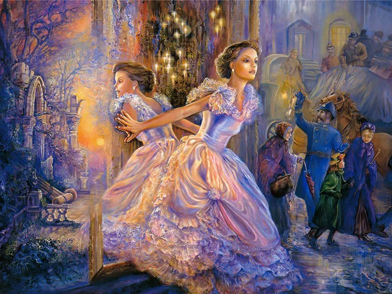 

princess Elves Handmade Needlework Sets For Embroidery kits DIY Cross Stitch Kits Crafts 14CT Unprinted Home Decor wall Arts