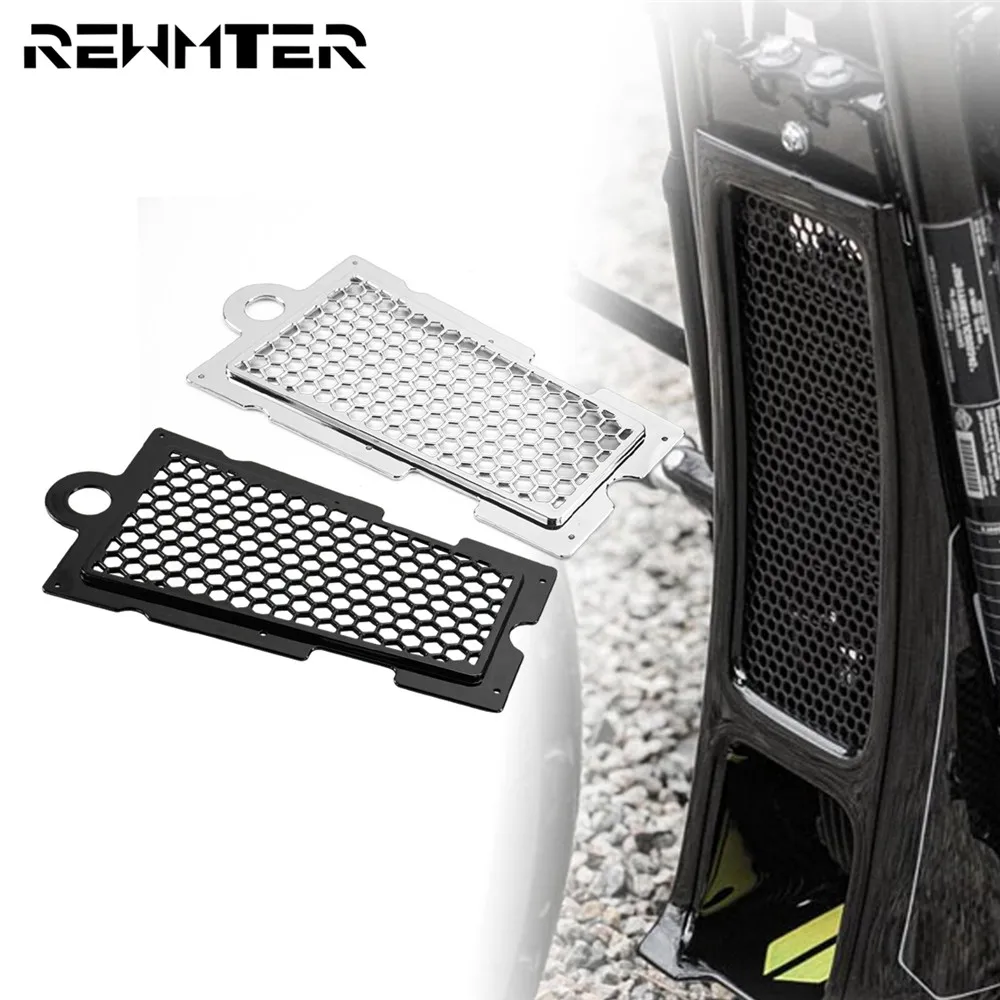 

Motorcycle Honeycomb Mesh Radiator Guard Grille Oil Radiators Shield Protection Cover ABS For Harley Softail Street Bob Breakout