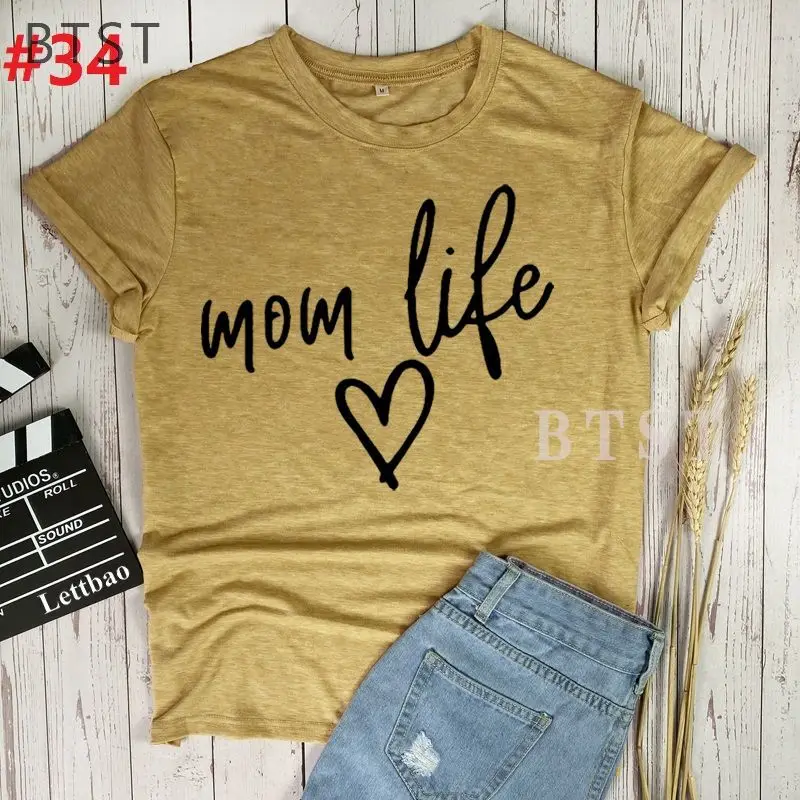 

Mom Life New Plus Size T-shirts for Women Harajuku Summer T Shirt Fashion Tops Printed Female T-shirt Casual Tee Woman Clothing