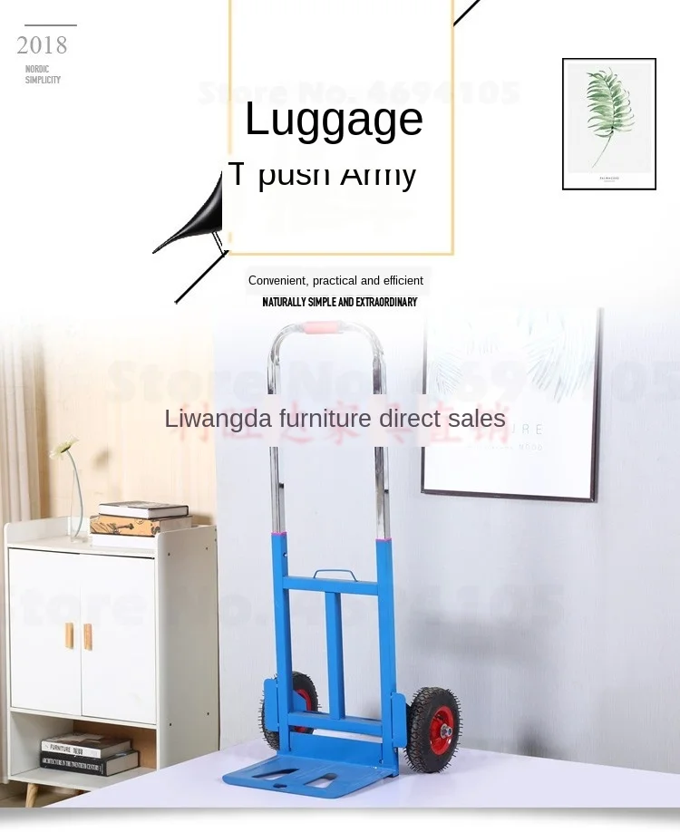 B нагрузки король ручной грузовик потянув складной портативный корзина для