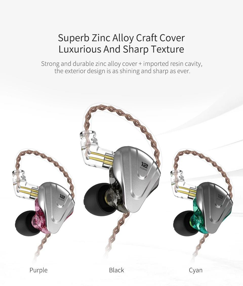 KZ ZSX Терминатор металлические наушники в ухо 12 единиц Гибридный 5BA+ 1DD HIFI бас наушники шумоподавление Гарнитура монитор