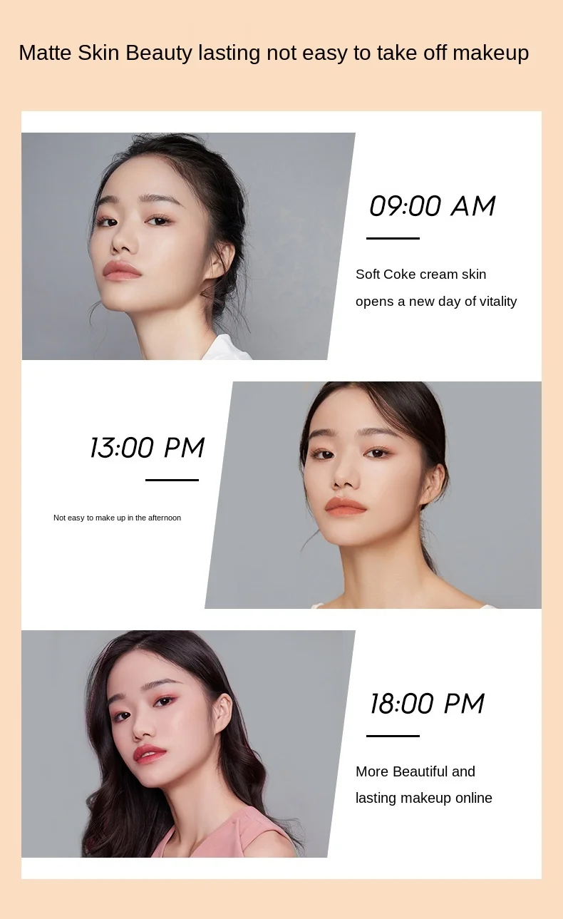 

zq With Bottom Gas Liquid Foundation Concealer and Moisturizer Long-Lasting Oil Skin Oil Control Discoloration Resistant