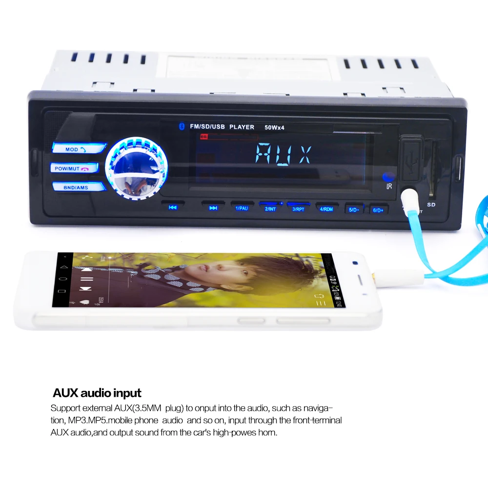 12V BT Multifunction Vehicle MP3 Player Single Ingot General High Power Play 2023 Card Remote Controller |
