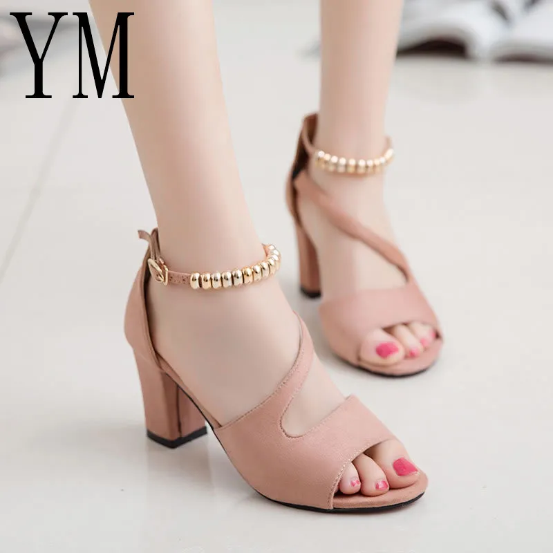 Весенние пикантные римские сандалии с открытым носком большие 40 женские летние