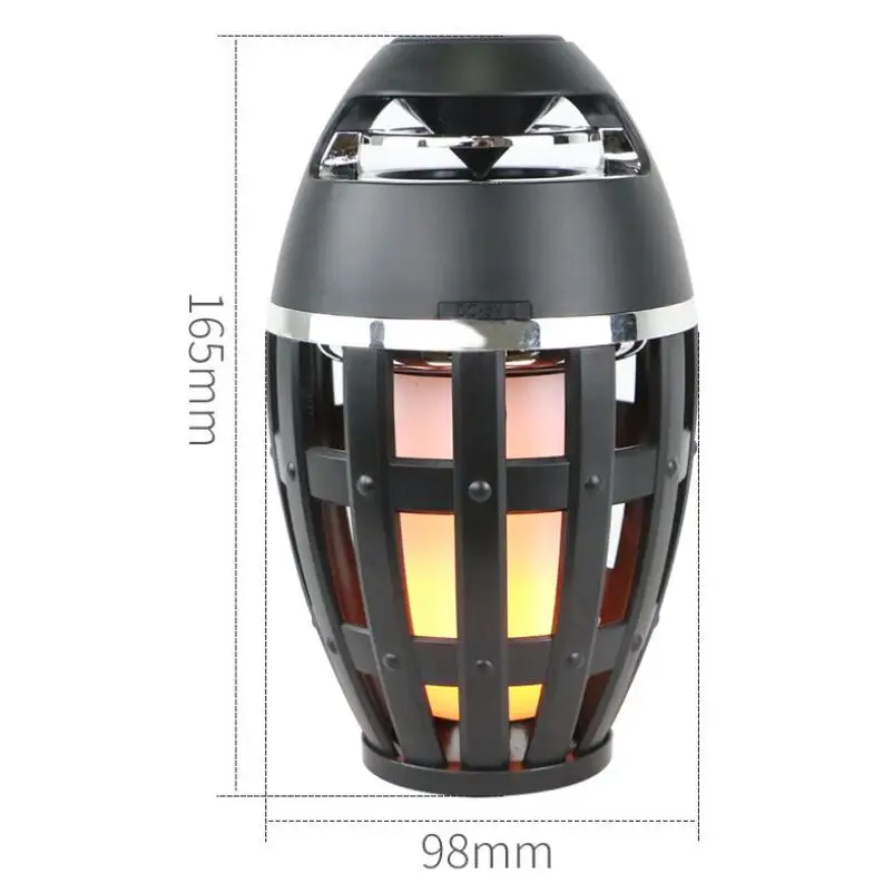 

Flame Light Handle Bluetooth Speaker TWS Outdoor Portable Luminous LED Light Flame Speakers Waterproof Subwoofer