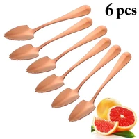 12pcs tea spoon stainless steel cake fruit spoons for dessert small coffee scoop gold dessert tools for snack dinnerware