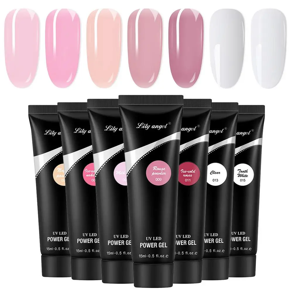 

Акриловый полигель для наращивания ногтей для маникюра наращивание ногтей Кристальный отмачиваемый быстросъемный полигель-лак для наращи...