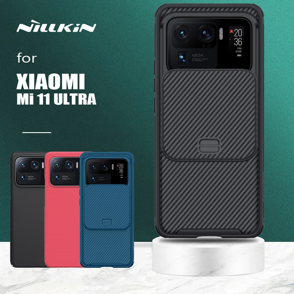 

Nillkin for Xiaomi Mi 12S 11 Ultra Case Camshield Slide Camera Cover for Xiaomi Mi 12T 12 Lite 11 Ultra 11i 11T Pro 5G Lens Case