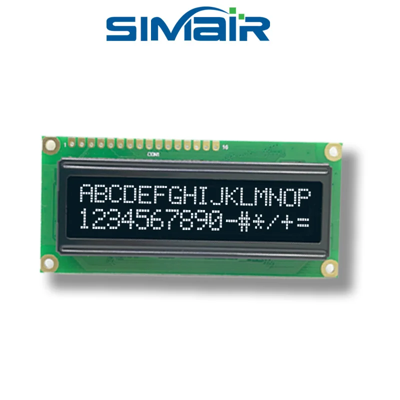 16-контактный 80x36 мм 5 в панели SPI 6800 8080 16*2 16x2 1602 Модуль ЖК-дисплея Charcter WS0010 WEH001602A |