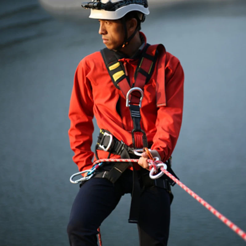 

Rock Climbing Full Body Safety Belt Aerial Work Harness Anti Fall Removable Altitude Protection Equipment M2