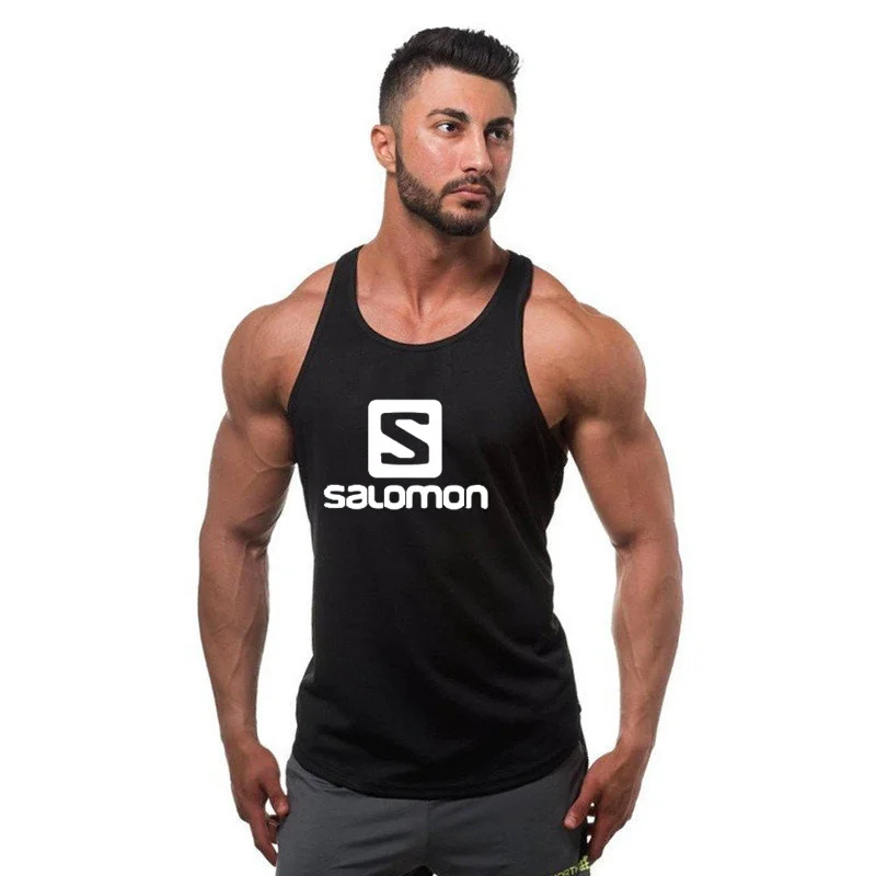 

Sportswear Brand Fitness Men Cotton Tank Top with Mens Bodybuilding Tank Workout Tops Sleeveless Tank Top Shirt