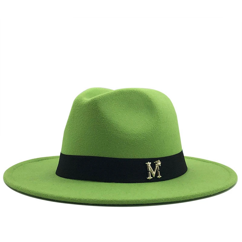 Простая зимняя Осенняя Имитация шерстяная Женская и мужская фетровая шляпа в