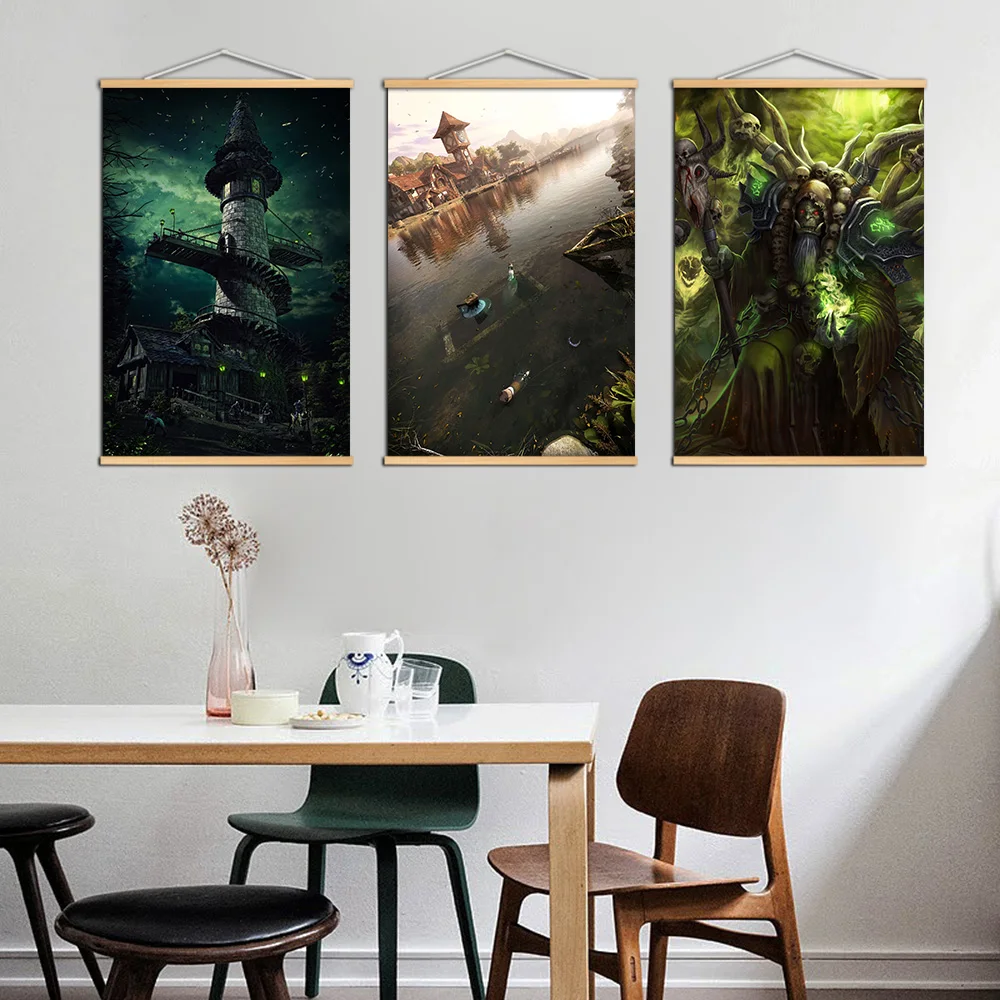 World of Warcrafts флаг с ордой баннер Sylvanas Windrunner постеры печати на холсте картина