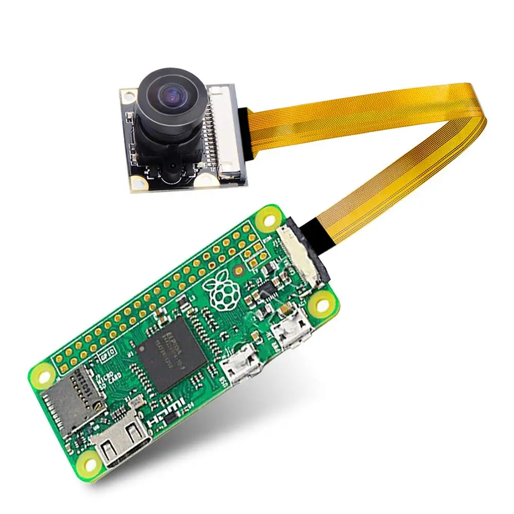 Веб камера с кабелем 1080P для HD Raspberry Pi 3 B/B + 2 Zero 5 МП широкоугольный 160 градусов рыбий