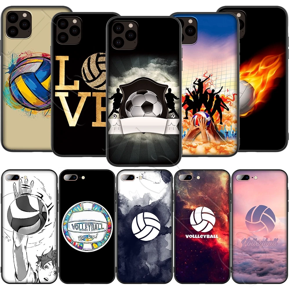 Мягкий чехол из ТПУ Lavaza для волейбола красочный стиль iPhone 12 Mini 11 Pro XS Max XR X 8 7 6 6S Plus 5