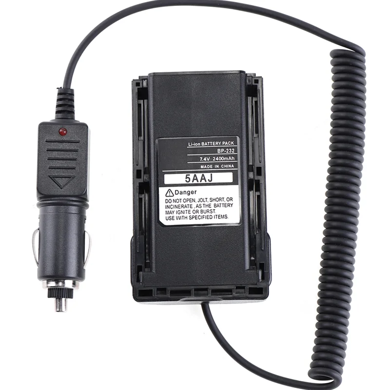 12/24V Car Battery Eliminator Adaptor BP-232 For Walkie Talkie ICOM ICF4160 F4161 F4011 F43GT A14 IC-F26 IC-F3036