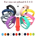 Ремешок силиконовый для Xiaomi Mi Band 6, спортивный браслет для наручных часов mi band band6 Band 4 Xiaomi Mi band 3 4 5