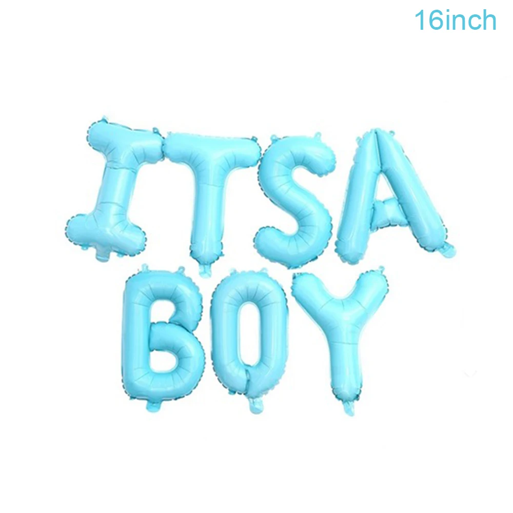 Doriwoo Baby Shower 16 дюймов Oh Baby фольгированные шары это мальчик или девочка пол раскрывают розовые и золотые воздушные шары Babyshower принадлежности для детской вечеринки