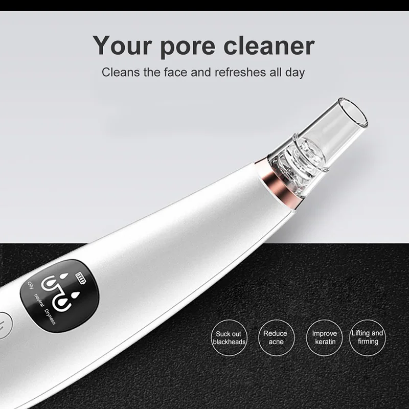 Электрический пылесос для удаления черных точек аппарат ухода за кожей лица поры