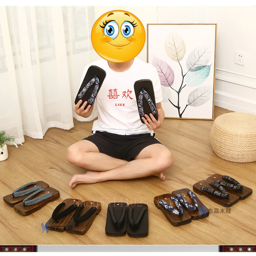 Традиционная одежда в японском стиле для мужчин уличная деревянные тапки Paulownia