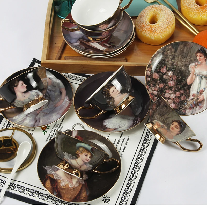 Кофейная чашка высшего класса из скандинавского костяного фарфора креативная