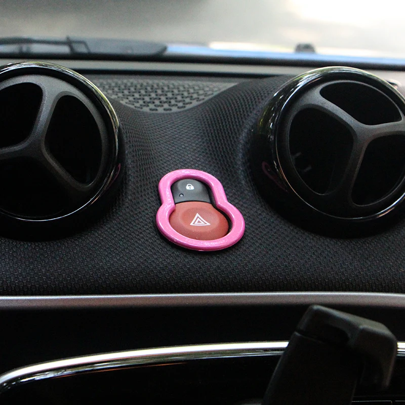Автомобильный Стайлинг предупреждение светильник кнопка наклейка внутренняя
