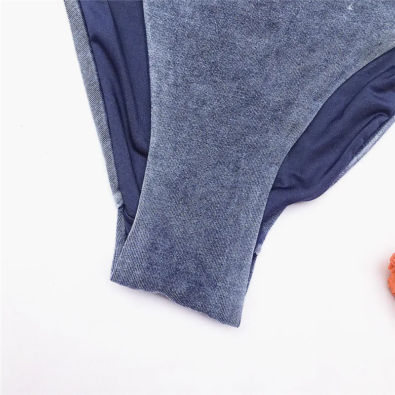 Одноцветный бандажный бикини 2020 sext стринги женский купальник из двух частей с