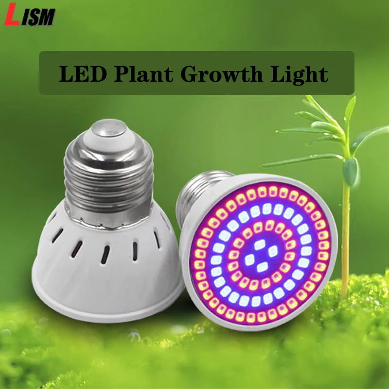 Светодиодная лампа полного спектра для выращивания растений 110 В 220 В|Фитолампы| |