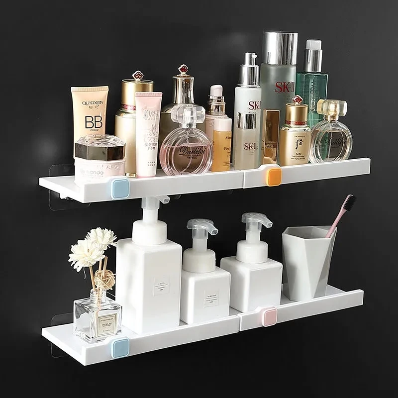 

Полка без перфорации для ванной комнаты, настенная стена, простая Полка для кухни, общежития, ванной комнаты, стеллаж для хранения