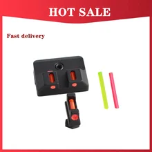 Magorui Fiber Optic Front and Rear Sight Handgun Glock Sights for Standard Models Pistols