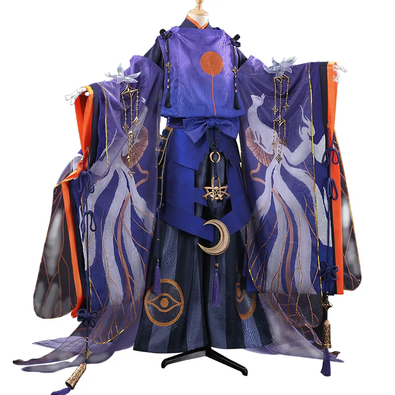 Женский костюм для косплея Onmyoji Tamamo no Mae QingLianTuiMeng новое кимоно из кожи на Хэллоуин