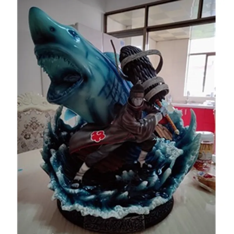 1" Статуя Наруто Akatsuki бюст Hoshigaki Kisame полноразмерный портрет Samehada GK Коллекционная модель игрушки коробка 47 см Z2729