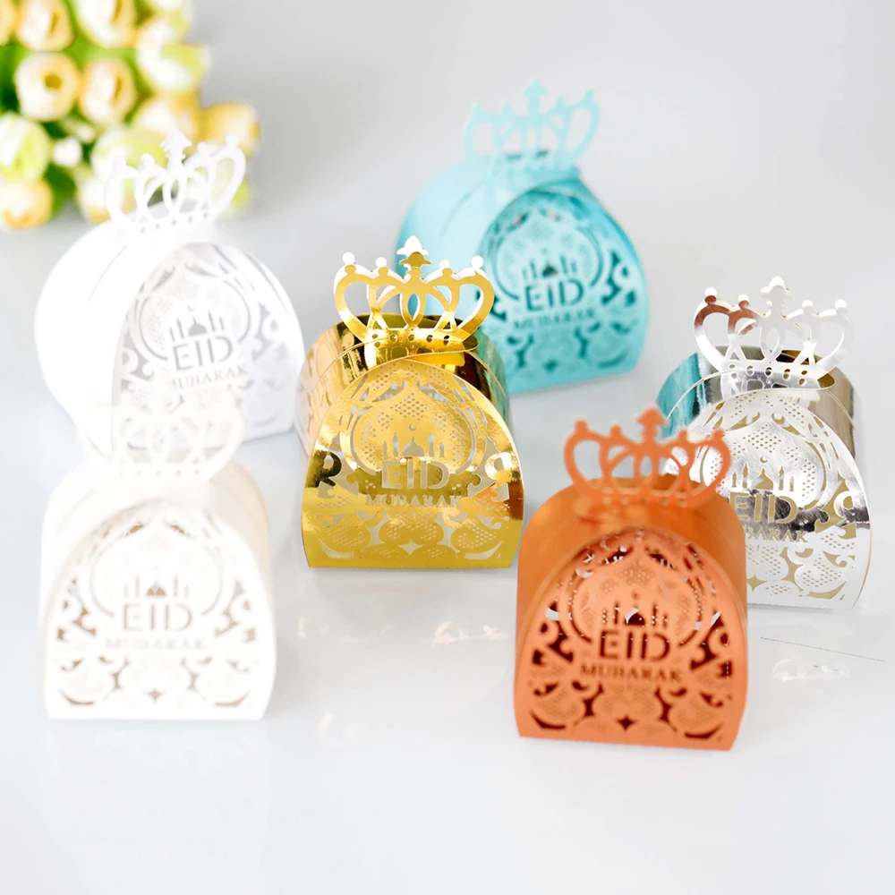 

20/30/50 шт. ИД Мубарак Подарочная коробка Рамадан кареем печенье конфеты коробка хадж мусульманский Ид аль-Фитр праздничные принадлежности