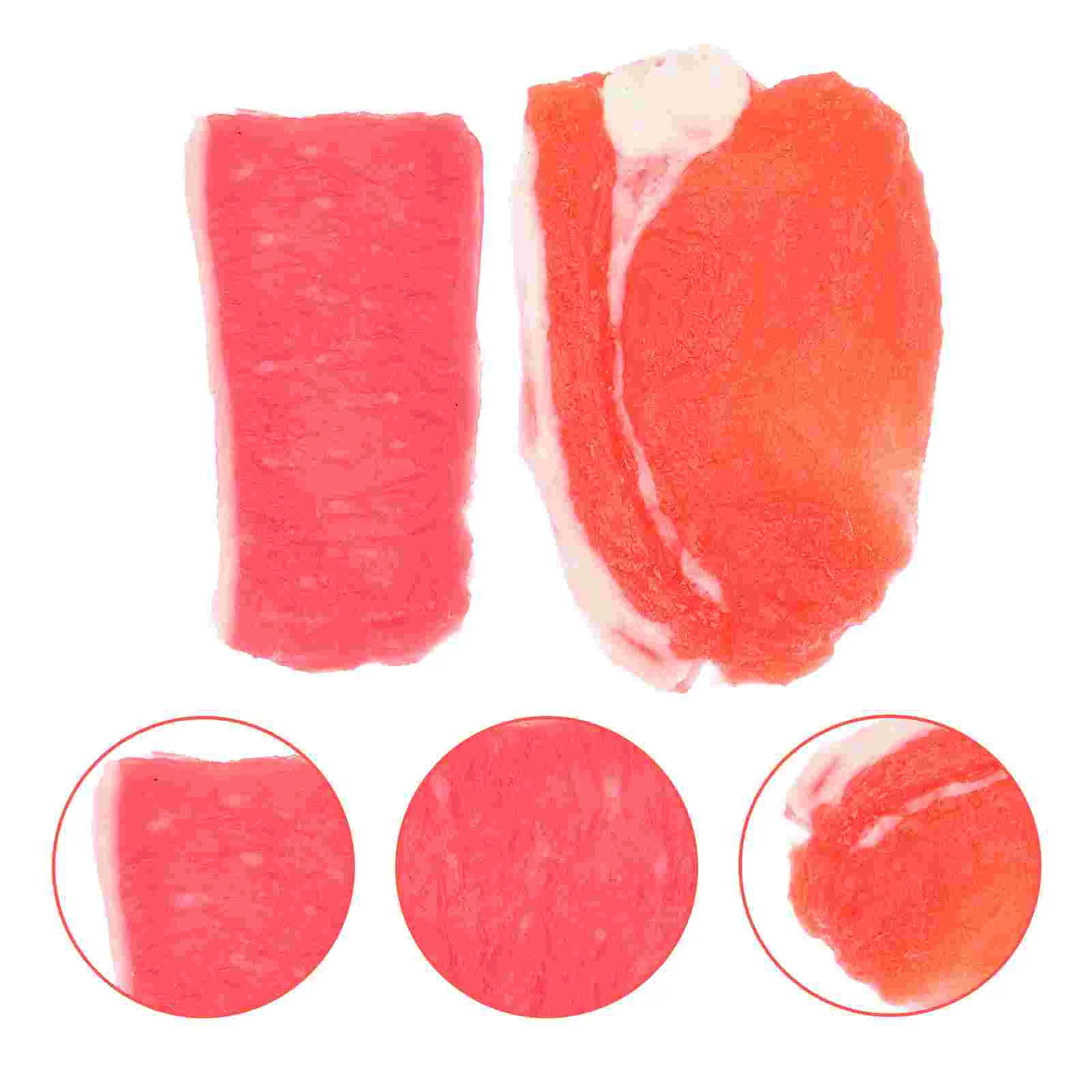 

Имитация свиной модели 2 шт., пластиковый Декор свинины, искусственная свинина, реквизит для фотосъемки