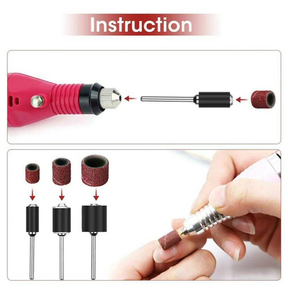 

Red Brown Sanding Drum Rotary Tool Accessories Drill Durable High Quality
