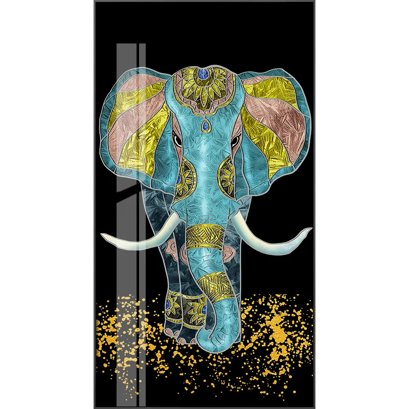 

New fashion style horse and elephant painting wall pictures for living room canvas painting posters and prints home decoration