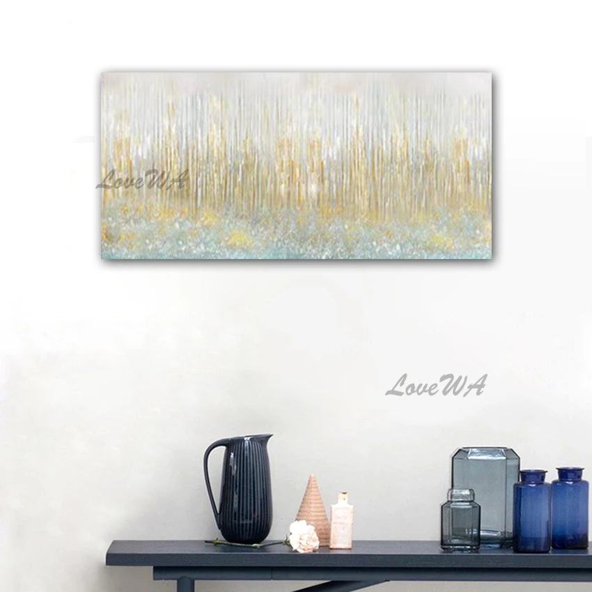 

Modern Gold Color Newest Textured Pure Handmade Canvas Oil Painting Wall Decoration Pictures Art For Living Room Home Decor