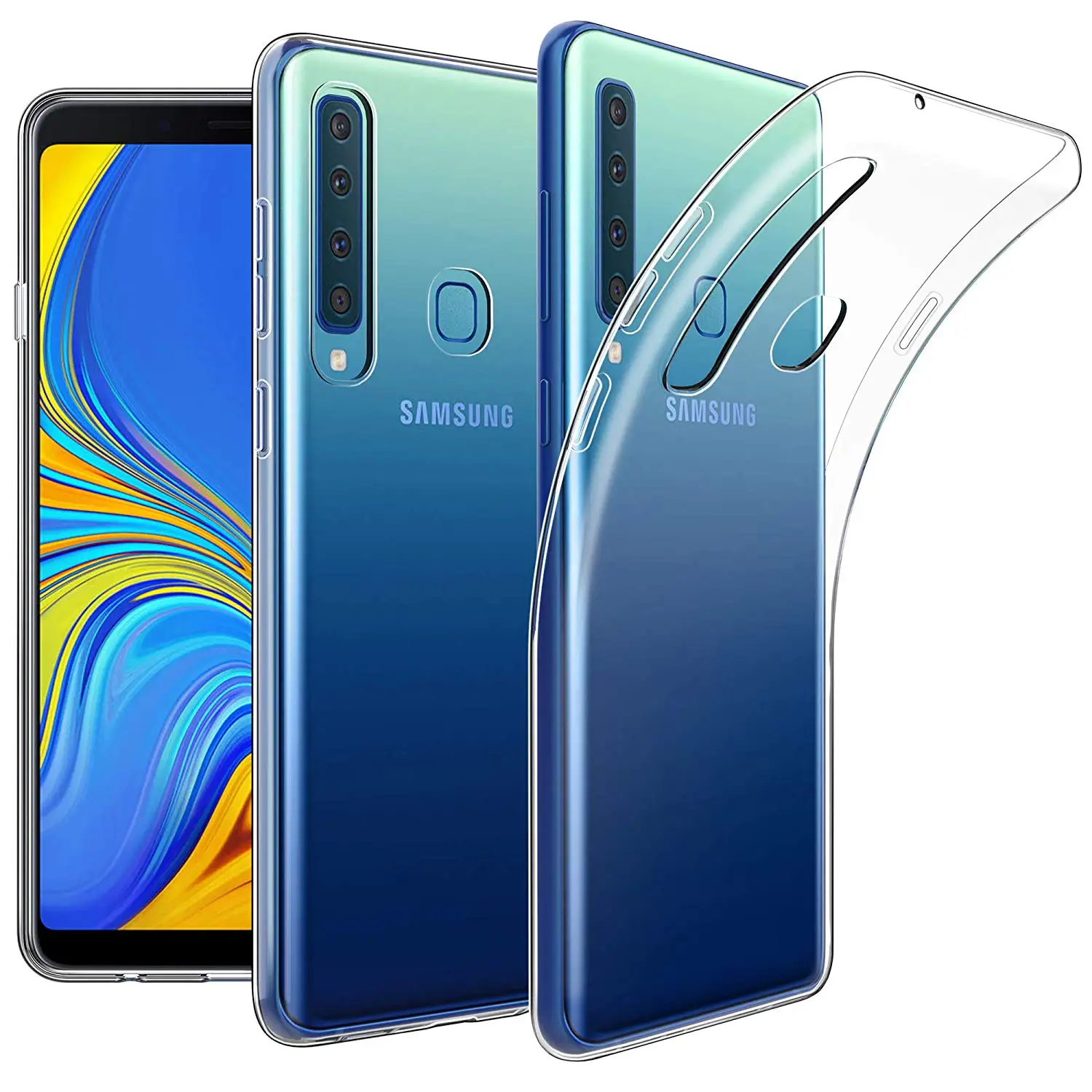 Мягкий ТПУ силиконовый чехол для Samsung Galaxy A9 2018 A9S прозрачные чехлы телефонов 360