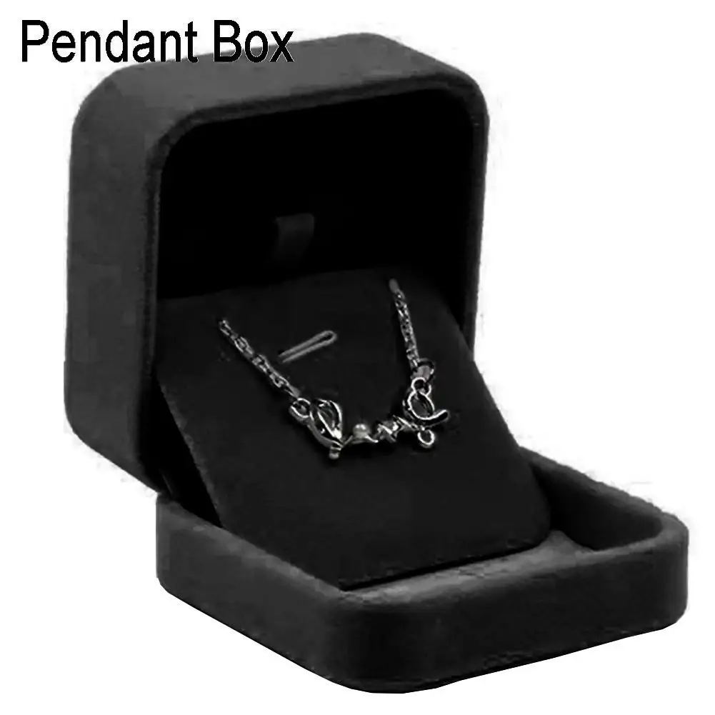 

2020 jewelry box lack Velvet Ring Watch Necklace Bracelet Bangle Pendant Jewelry Case Gift Box шкатулка для украшений