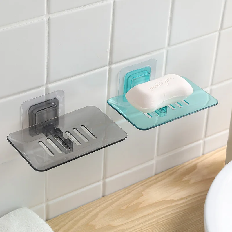 

Bathroom Shower Soap Box Dish Storage Plate Tray Holder Transparent Case Soap Holder Housekeeping Container Organizers