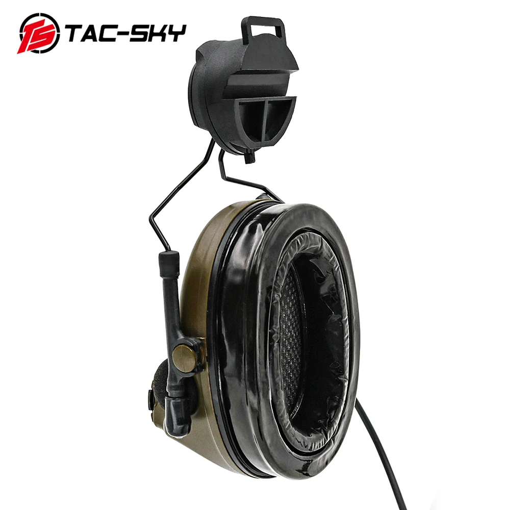 TAC -SKY COMTAC II Helmet Bracket Airsoft Headset Noise Reduction Military Shooting Tactical Headset and Tactical PTT U94ptt FG