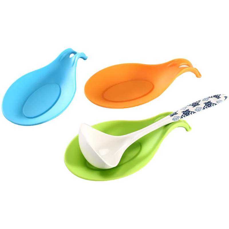 Многофункциональный силиконовый коврик для ложки из пищевого силикагеля