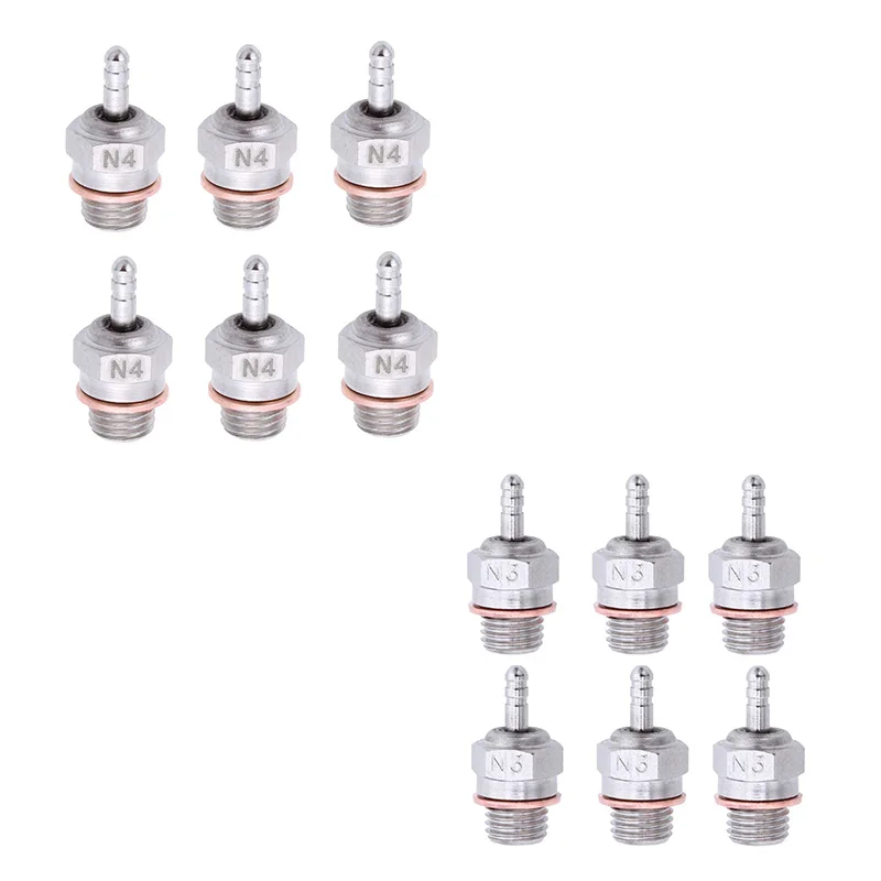 

6Pcs Glow Plugs Hot Spark Vertex SH Engine Parts Accessories for Nitro Truck Replace OS RC Car HSP 70117