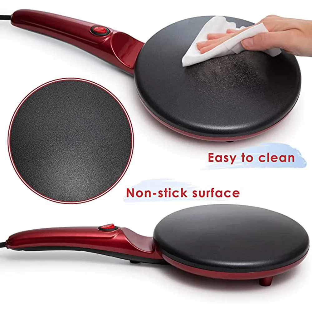 Electric Crepe Maker 220V Pizza Pancake Machine Non-Stick Griddle Baking Pan Cake Kitchen Appliance Cooking Tools | Бытовая техника