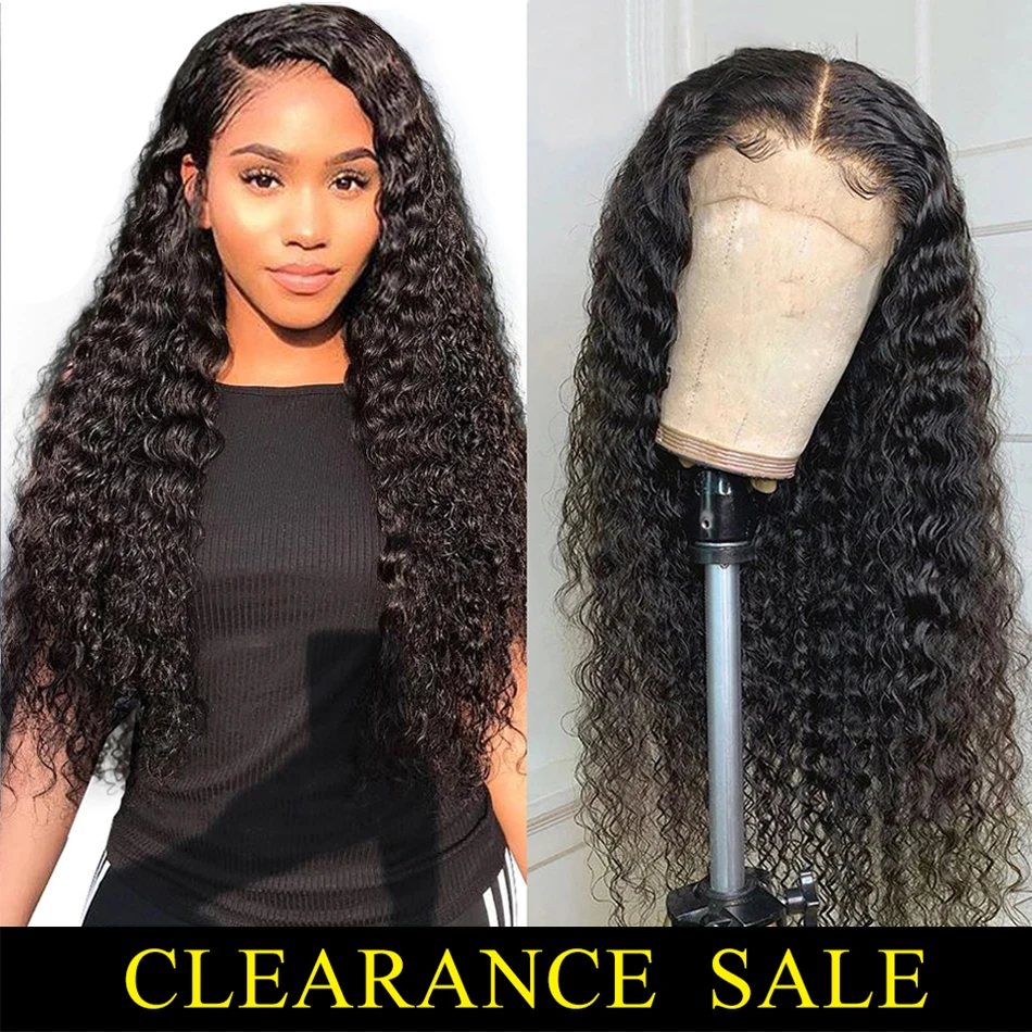 Remy вьющиеся короткие длинные настоящие парики из натуральных волос 13x4 с кружевом